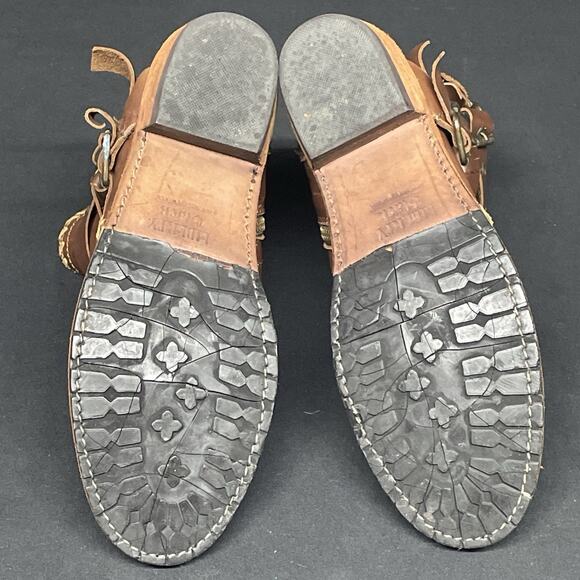 Liberty Black Womens 8.5 Ankle Boots Brown Leather LB711354 Soles Need Repair - Picture 6 of 14